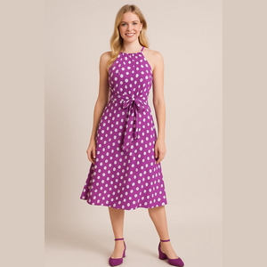 Kristin Davis Pink and White Summer Dress Sz 10